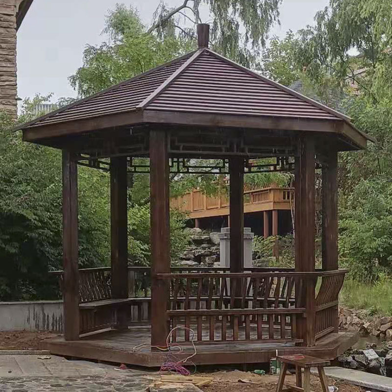 防腐木凉亭